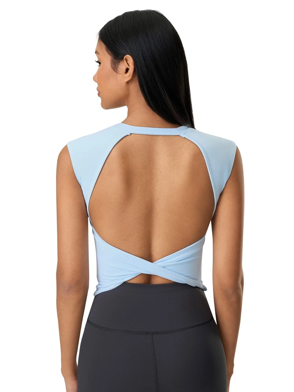 Summer Bestseller Sleeveless Built-in Bra Sports Top Cut-Out Back Yoga Tank Moisture-Wicking Workout Vest For Yoga & Gym